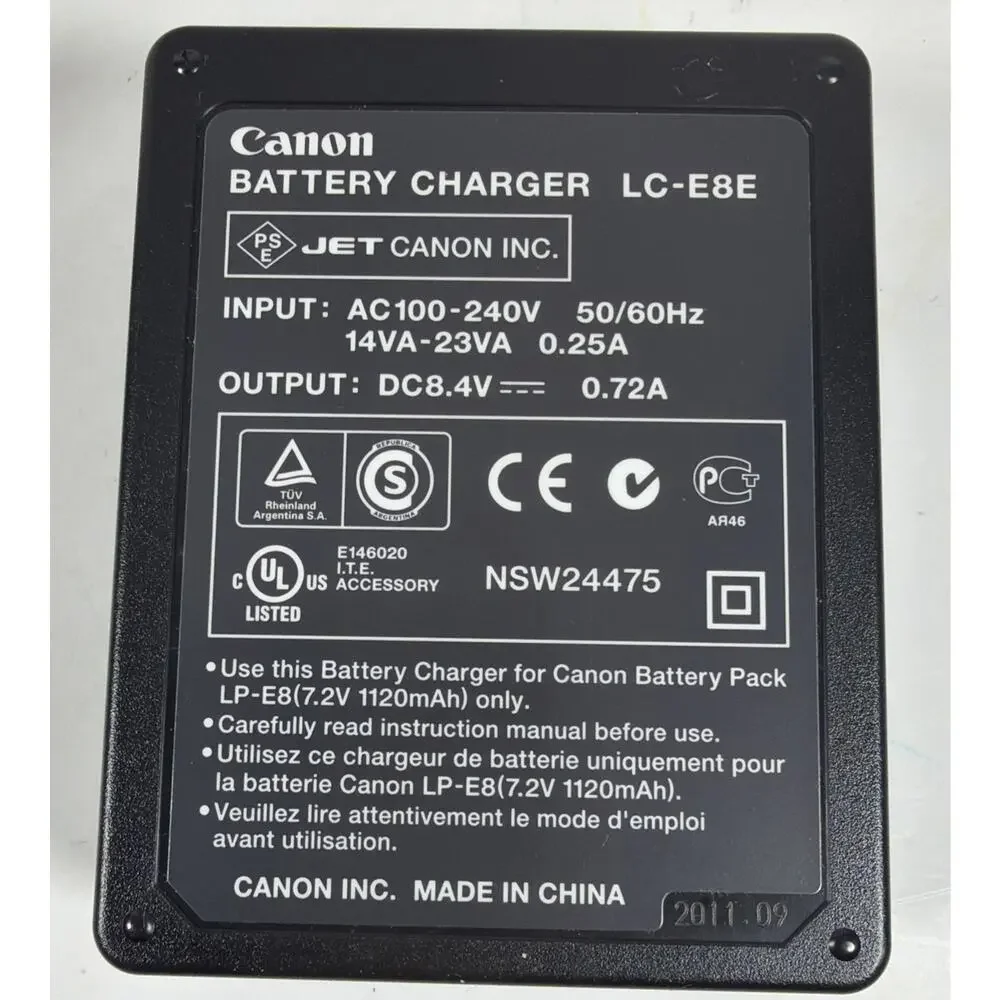 Canon LC-E8E Battery Charger - New